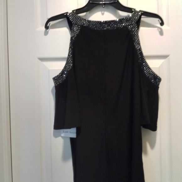 Cold Shoulder Black Top - Picture 2 of 2